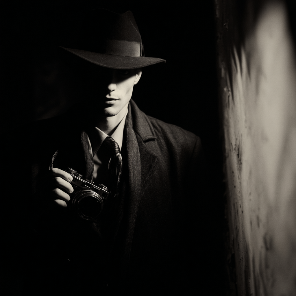 ilm_noir_style_A._man_phothographer_--chaos_20_-_5c49e96e-f99c-4c4a-8965-f9a7685498e7_1 Cameraman